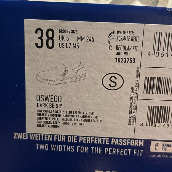 Birkenstock purple oswego size 7 - Picture 3 of 6